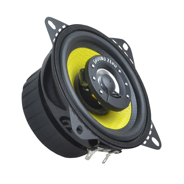 Slika 3 - Auto zvučnici Ground Zero Titanium 100mm (10 cm) – 70W RMS / 100W max, dvosistemski, 3 Ohm, čelično kućište, čist i snažan zvuk